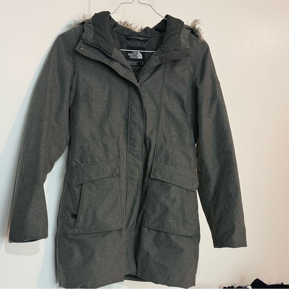❄️ The North Face Women's Arctic Down Parka - Gray Insulated Coat - Size SM